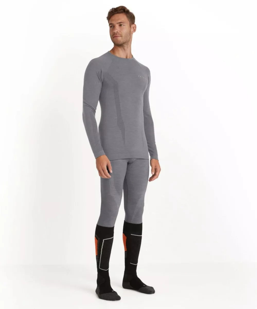 FALKE 33481 WT Longsleeve M-3757 Grey-Heather