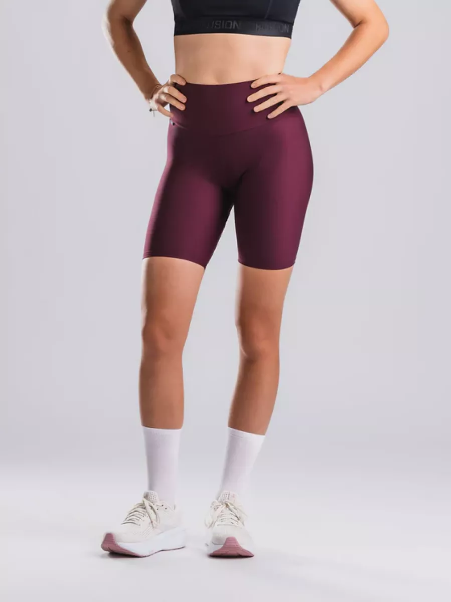 FUSION 1270 High Rise Short Tight W-Bordeaux