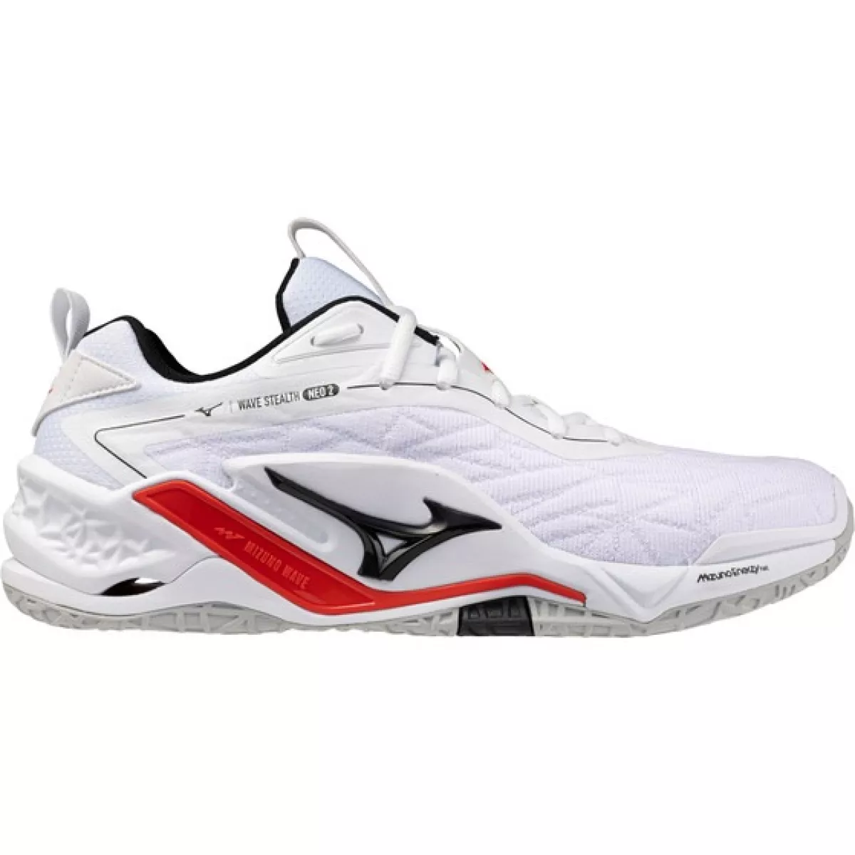 MIZUNO X1GA2400 Wave Stealth Neo 2-59 White/Black/Fiery Red