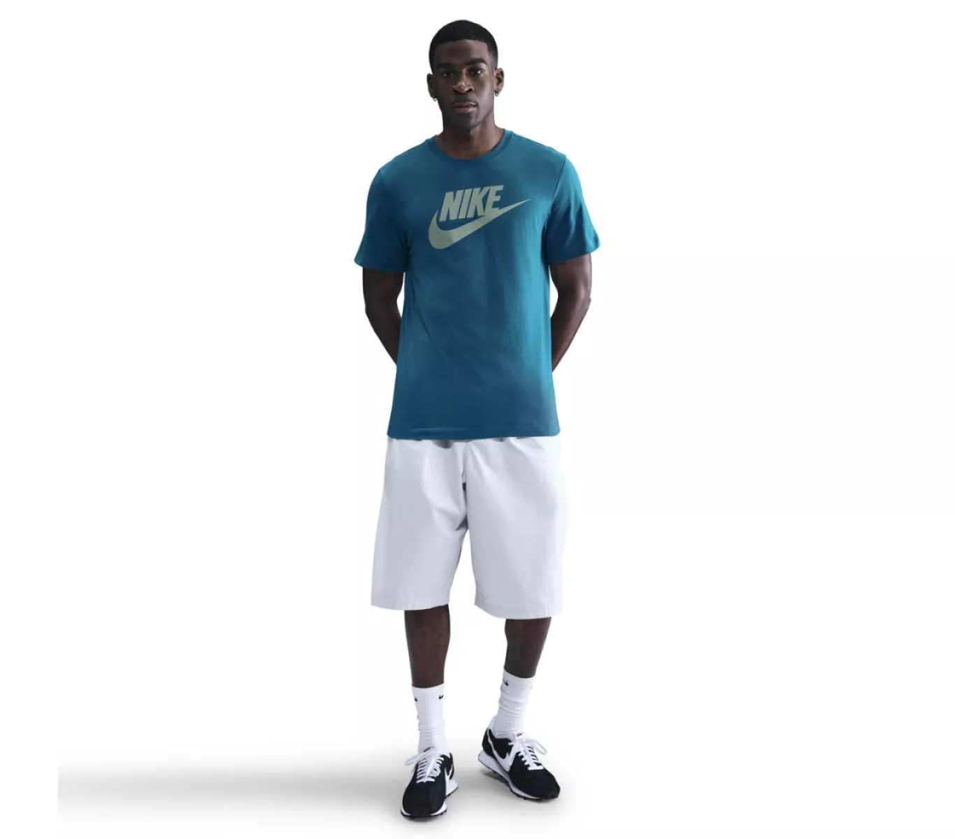 NIKE AR5004 Sportswear Shirt-301 GREEN ABYSS