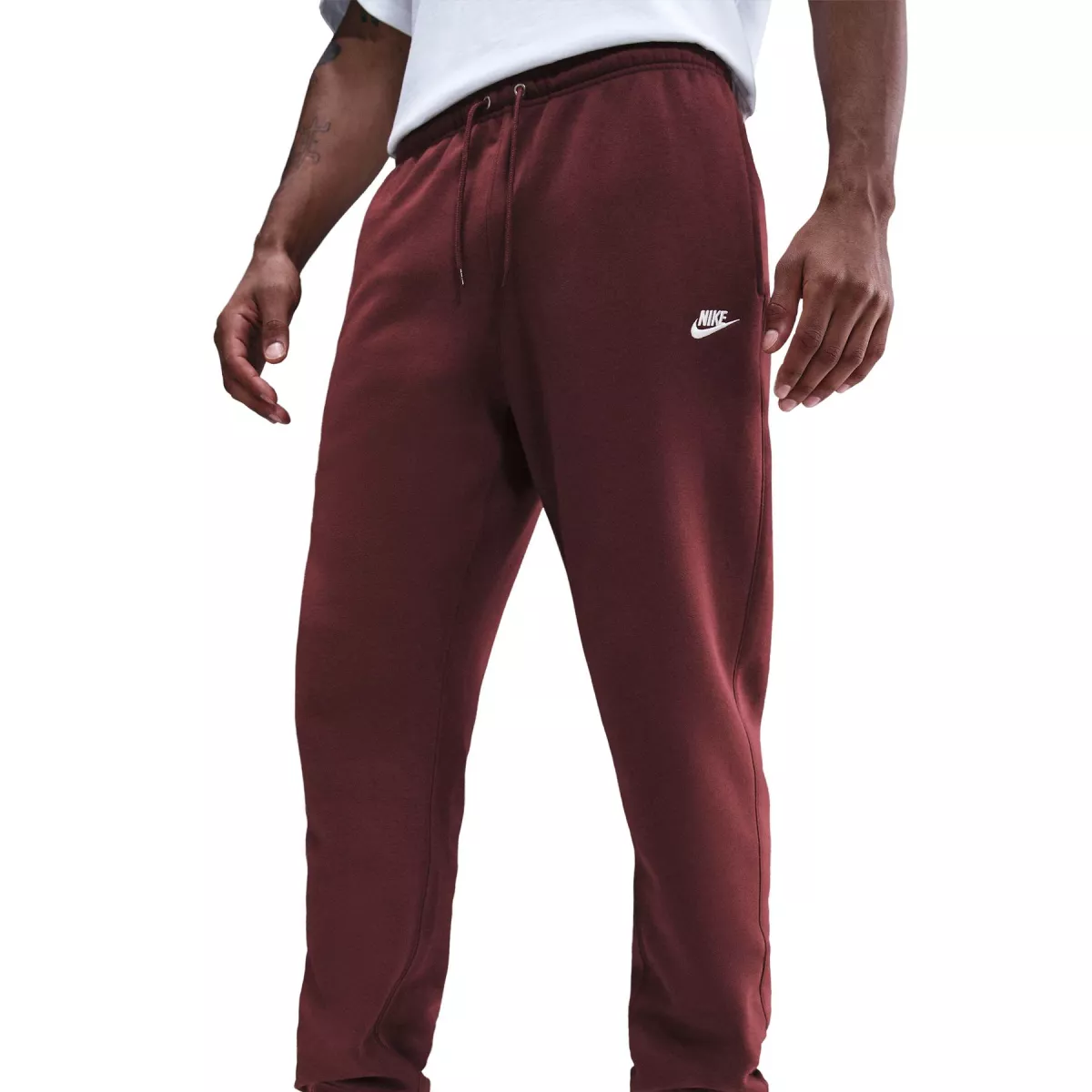 NIKE FN3787 Nike Club Men"s Joggers-619 DARK TEAM RED/DARK TEAM RED/WH