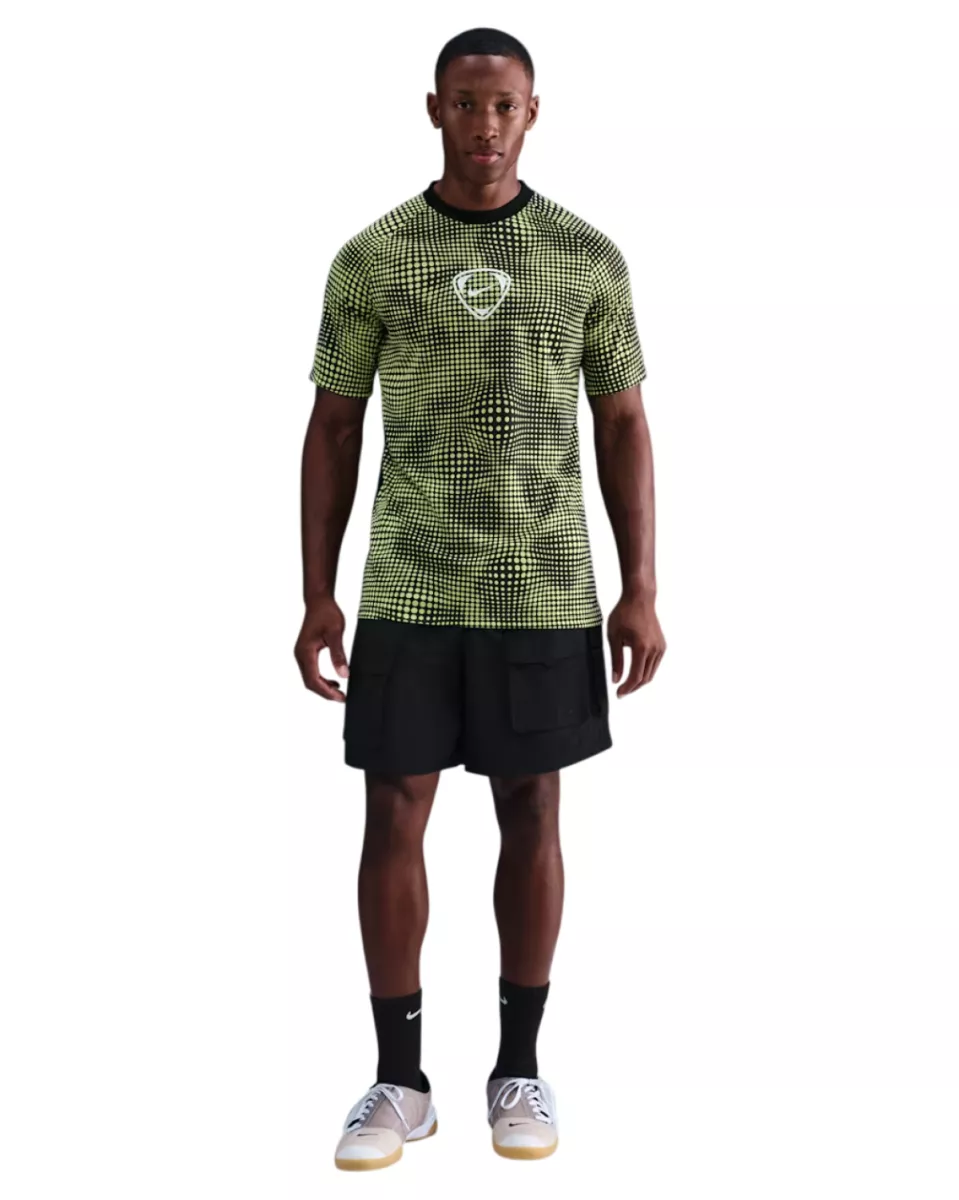 NIKE HV3587 Academy DF Shirt-383 LIMELIGHT/BLACK/WHITE