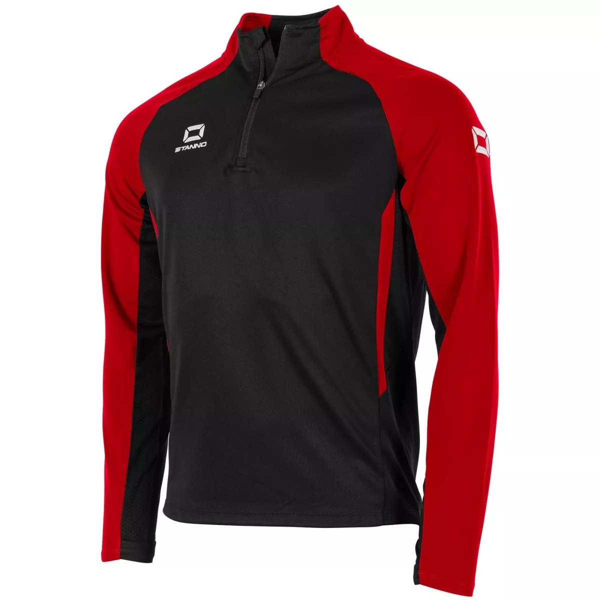 STANNO 408040 Stadio Quarter Zip top-8600 Black-Red