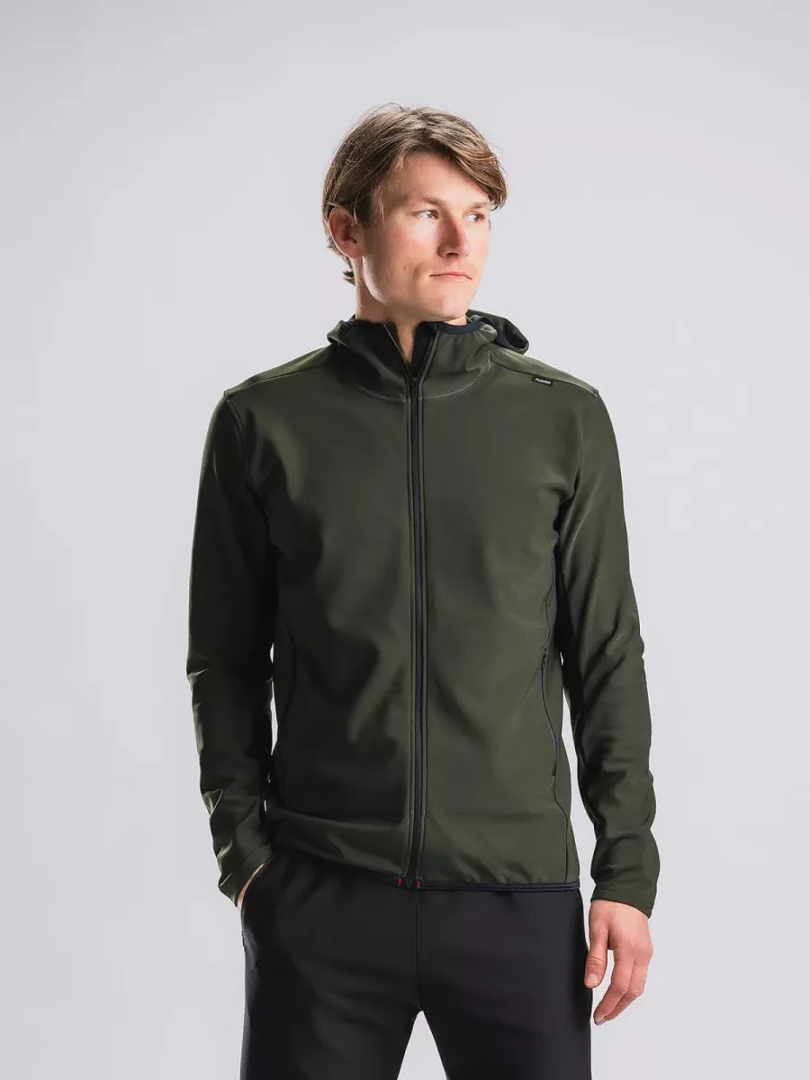 FUSION 0299/ RECHARGE HOODY-Forest Green