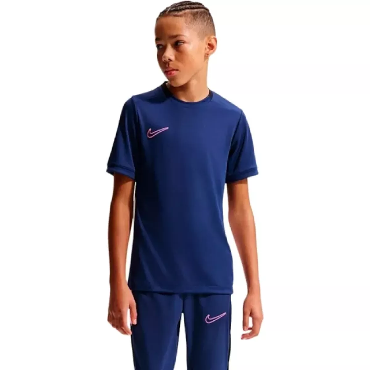NIKE HJ3716 Academy Shirt Kids-493 BLUE VOID/BLACK/WHITE/PINKSICL