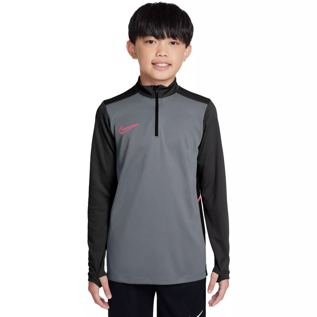 NIKE HJ3721 ACD25 DRIL TOP -PD-066 COOL GREY/BLACK/BRIGHT CRIMSON