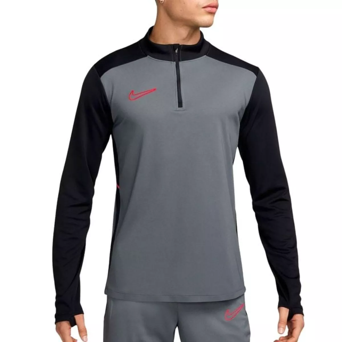 NIKE HJ3783 ACD25 DRIL TOP BR-066 COOL GREY/BLACK/BRIGHT CRIMSON