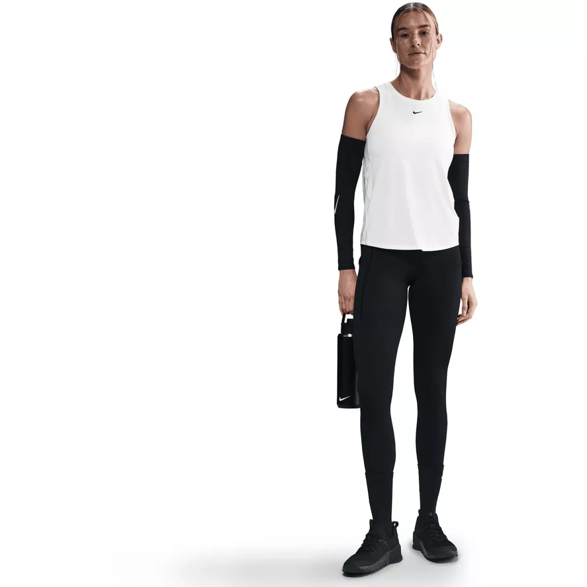 NIKE IB9385 W NK ONE CLAS DF TANK- 100 WHITE/BLACK