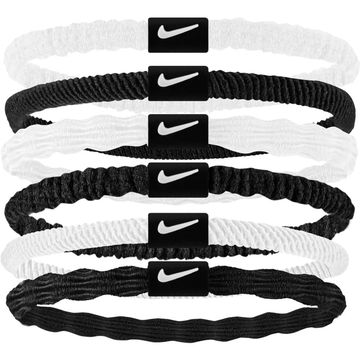 NIKE N1009194 Nike Flex Hair Tie 6-152 WHITE/BLACK