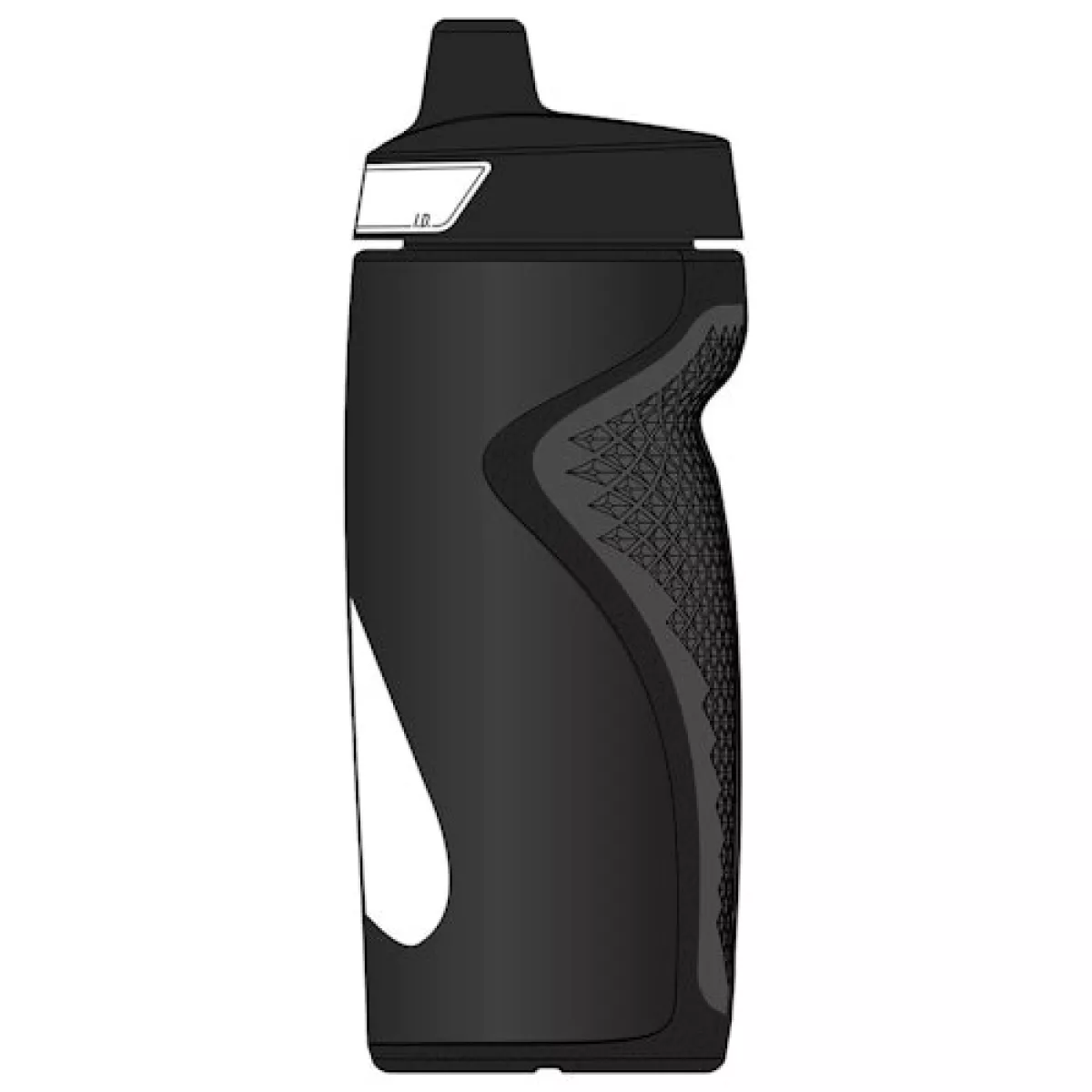 NIKE N.100.9955 REFUEL BOTTLE GRIP-091 BLACK/WHITE