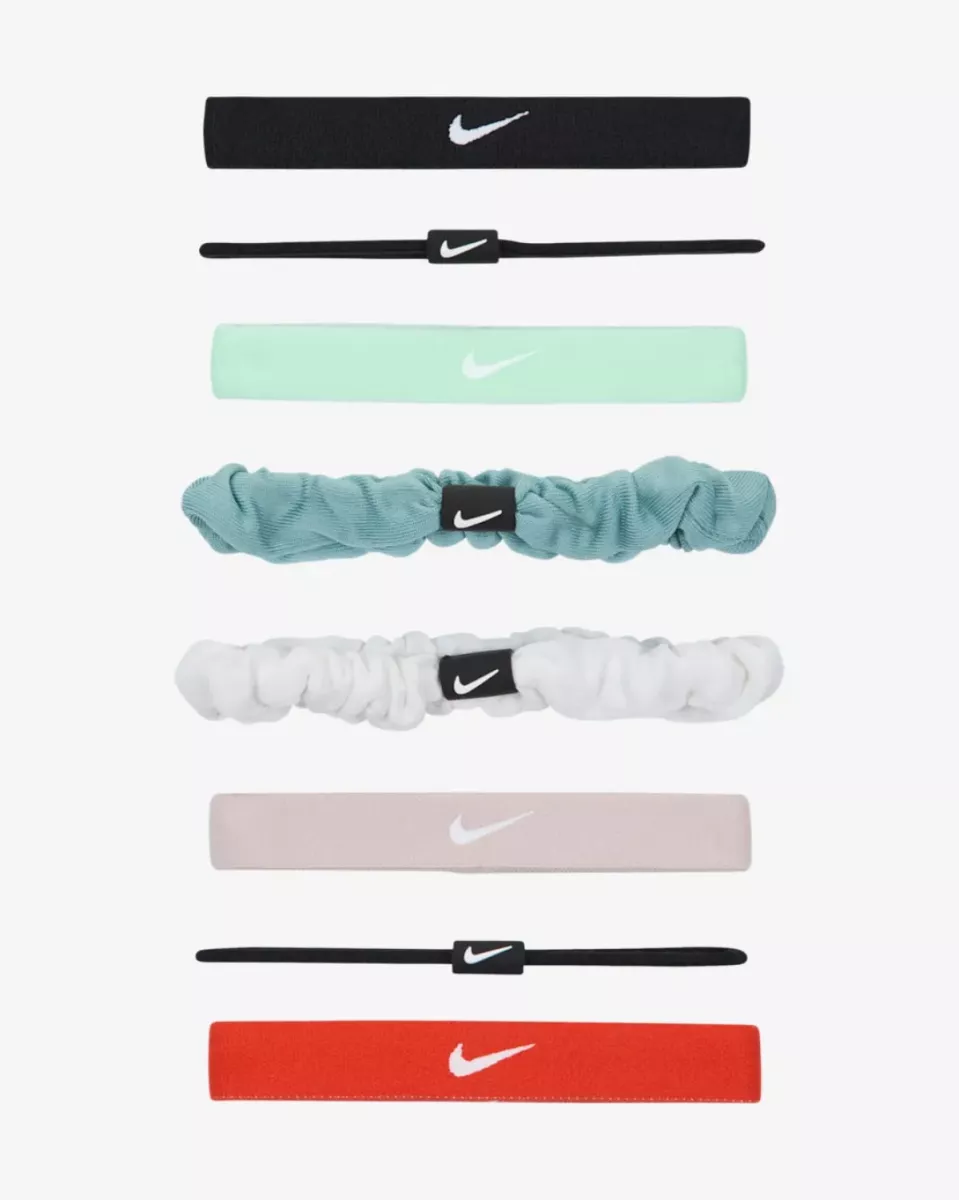 NIKE N1011934 FLEX CLASS HAIR TIE-091 BLACK/GREEN/PINK/WHITE