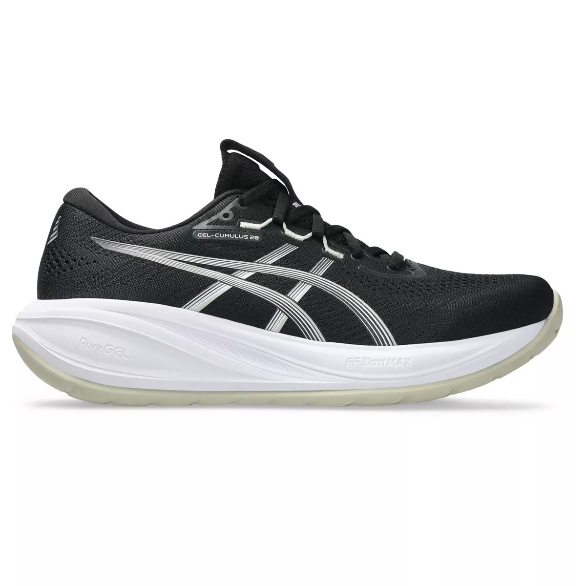 ASICS 1011C143 GEL-CUMULUS 28-002 BLACK/WHITE