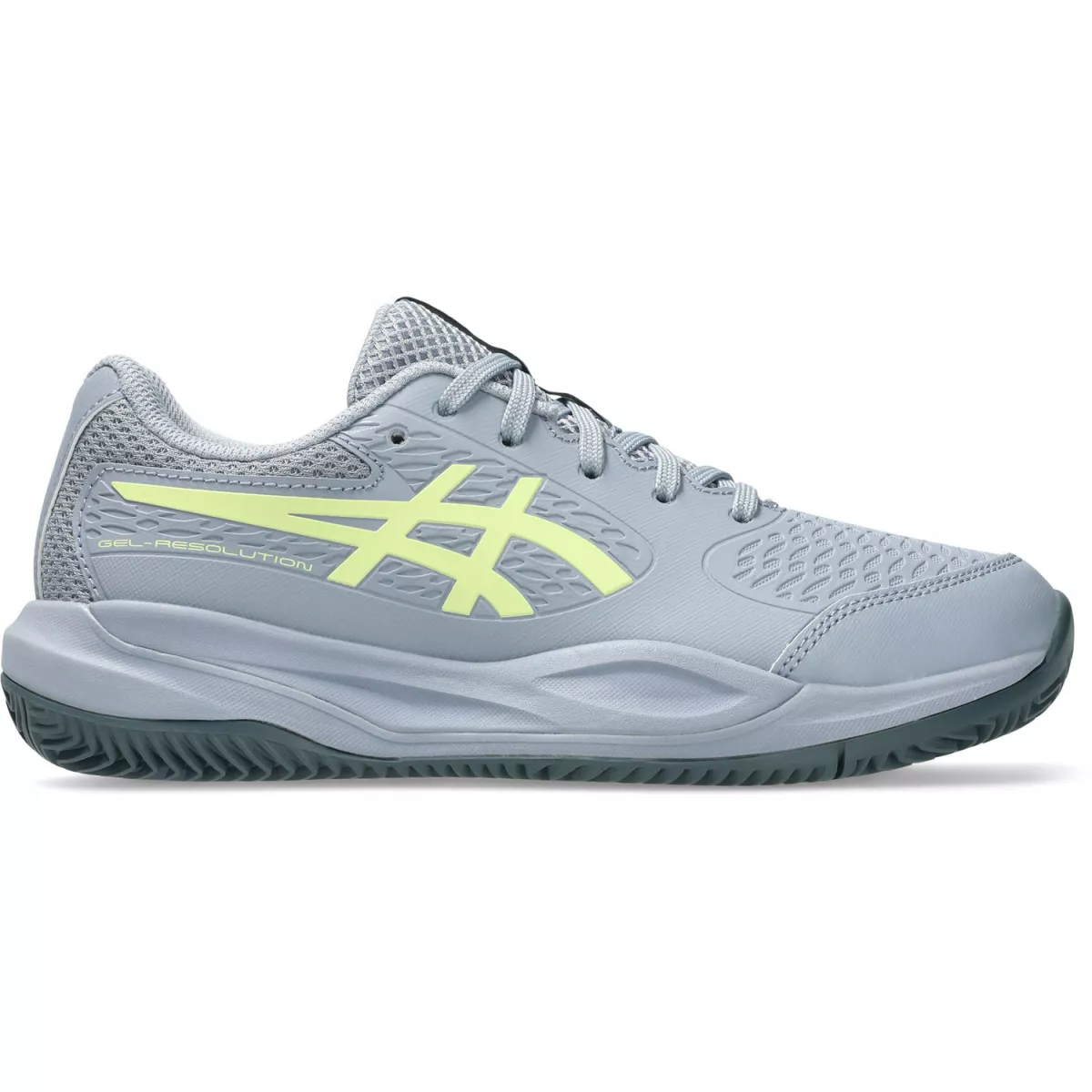 ASICS 1044A080 GEL-RESOLUTION X GS- 402 GREY BLUE/PISTACHIO