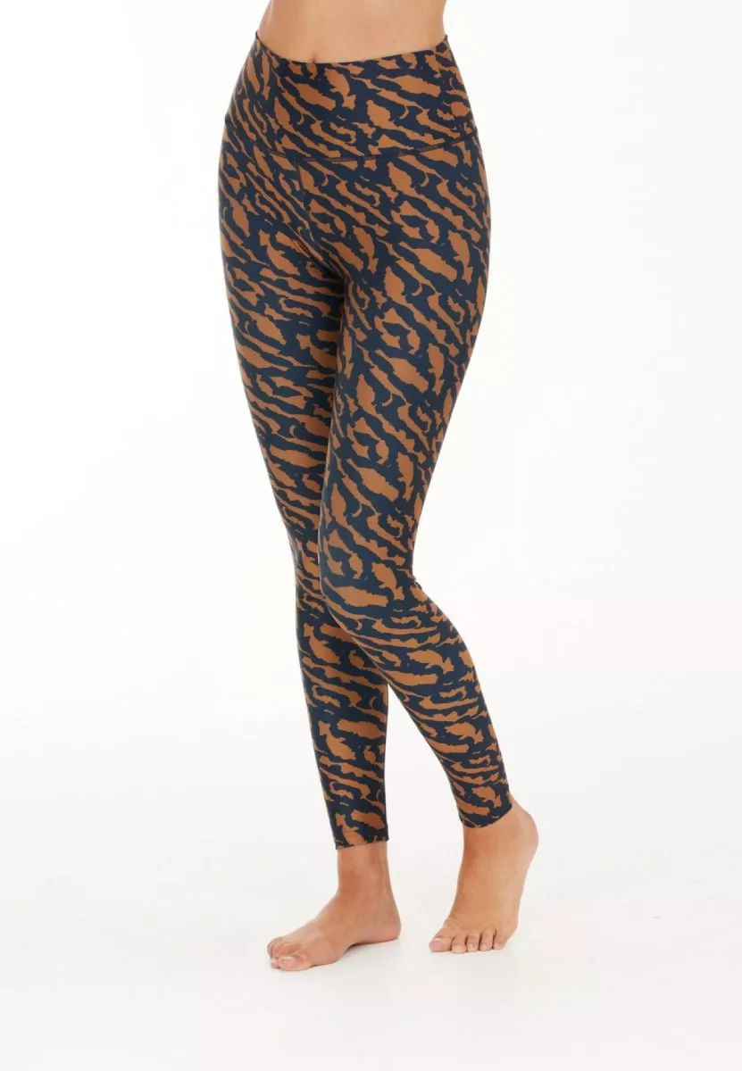 ATHLECIA EA213332 Windia W Print Tights-3330 Bruin/Zwart