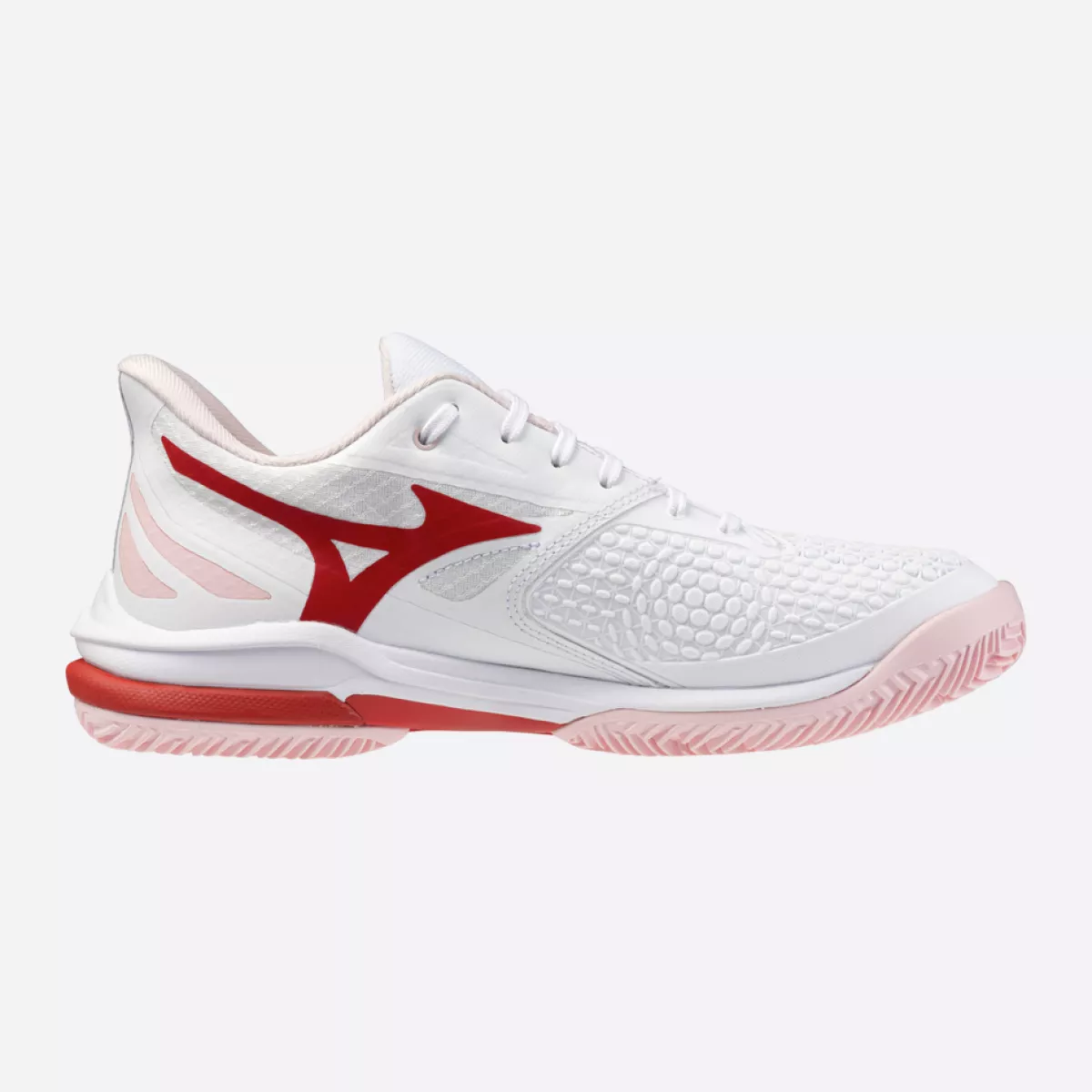 MIZUNO 61GC2676 Wave Exc. Tour 7 CC W-62 White/Fiery Red/Pinkesque