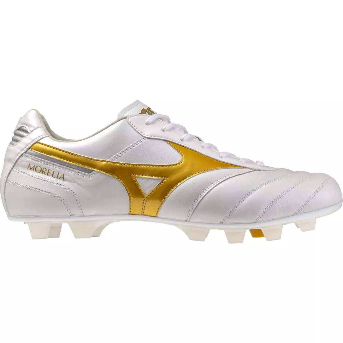 MIZUNO P1GA2604 Morelia II Elite-50 White/Football Gold/Galaxy Silver