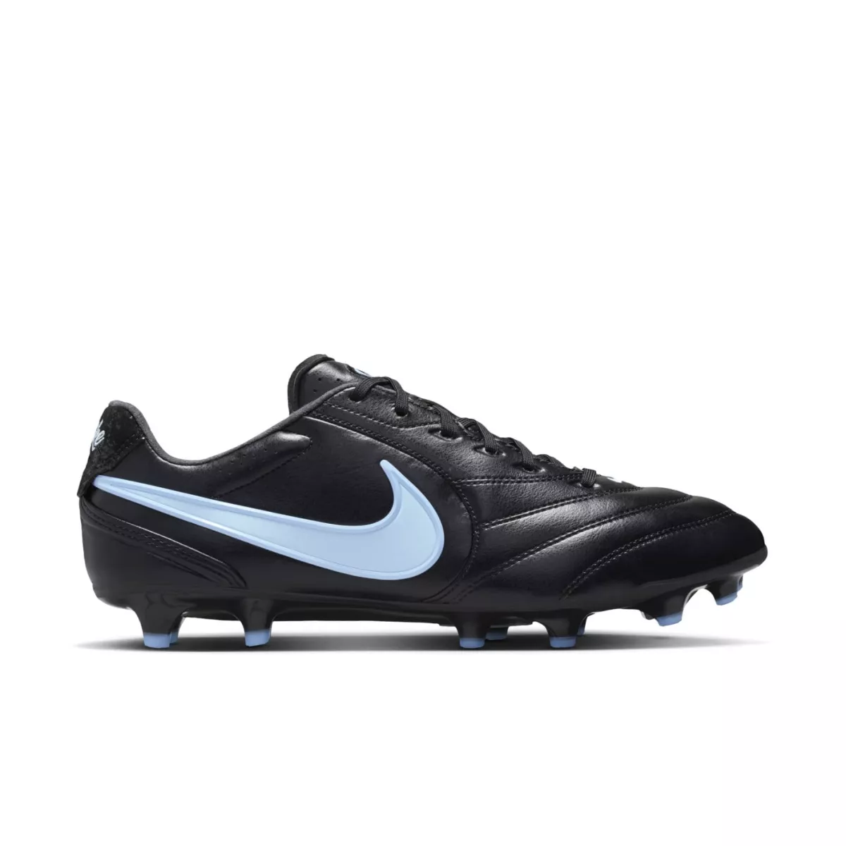 NIKE HQ3158 Tiempo Ligera Pro FG-040 BLACK/OBSIDIAN-ICE BLUE