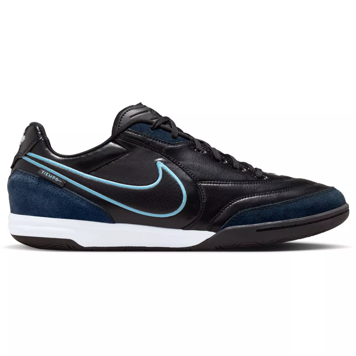 NIKE HQ7017 Tiempo Streetgato-046 BLACK/OBSIDIAN-ICE BLUE