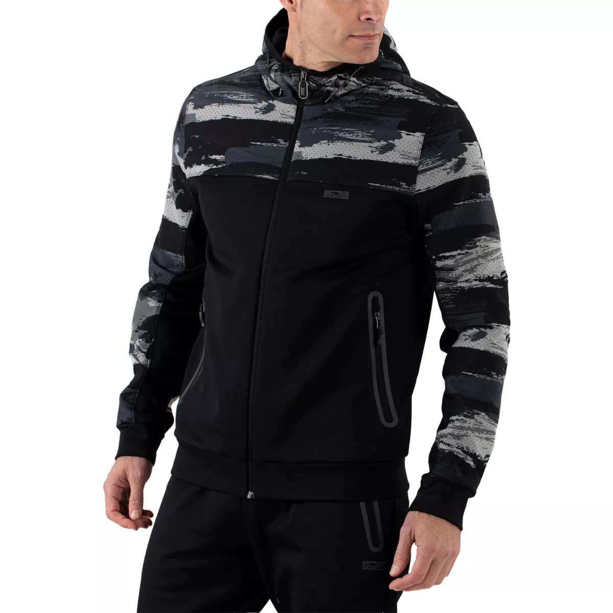 SJENG SPORTS Man Hooded Jacket Mars-B001 Black