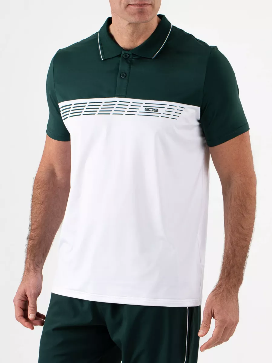 SJENG SPORTS Man Polo Cyriel-L133 Groen/wit