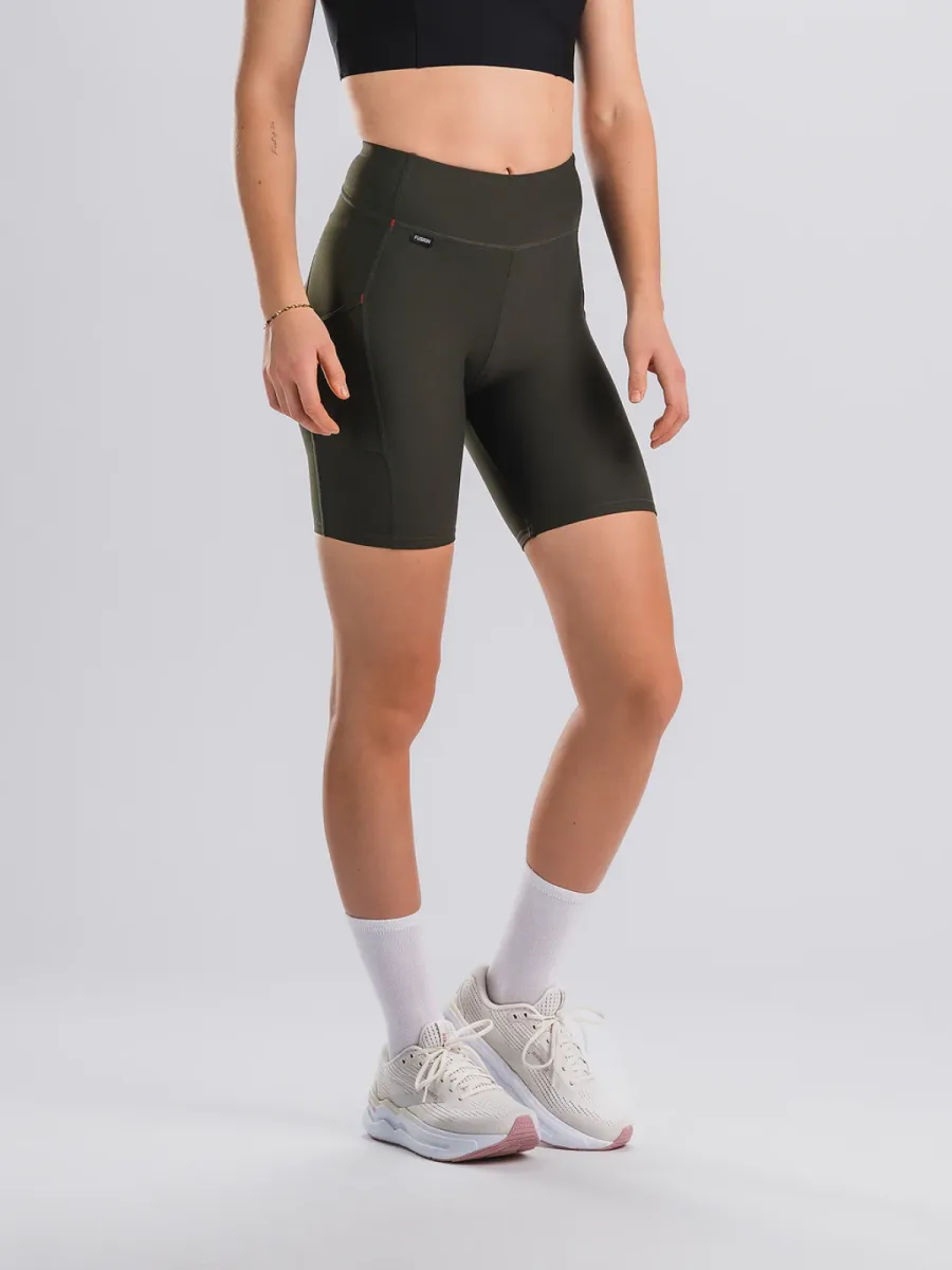 FUSION 0277 C3 SHORT TIGHTS WOMENS-GREEN