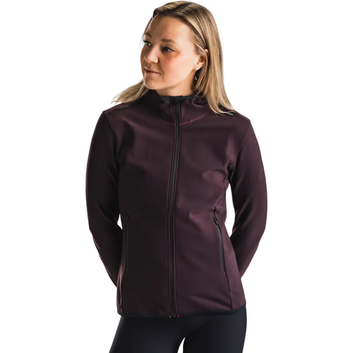 FUSION 0300 RECHARGE HOODIE W-AUBERGINE