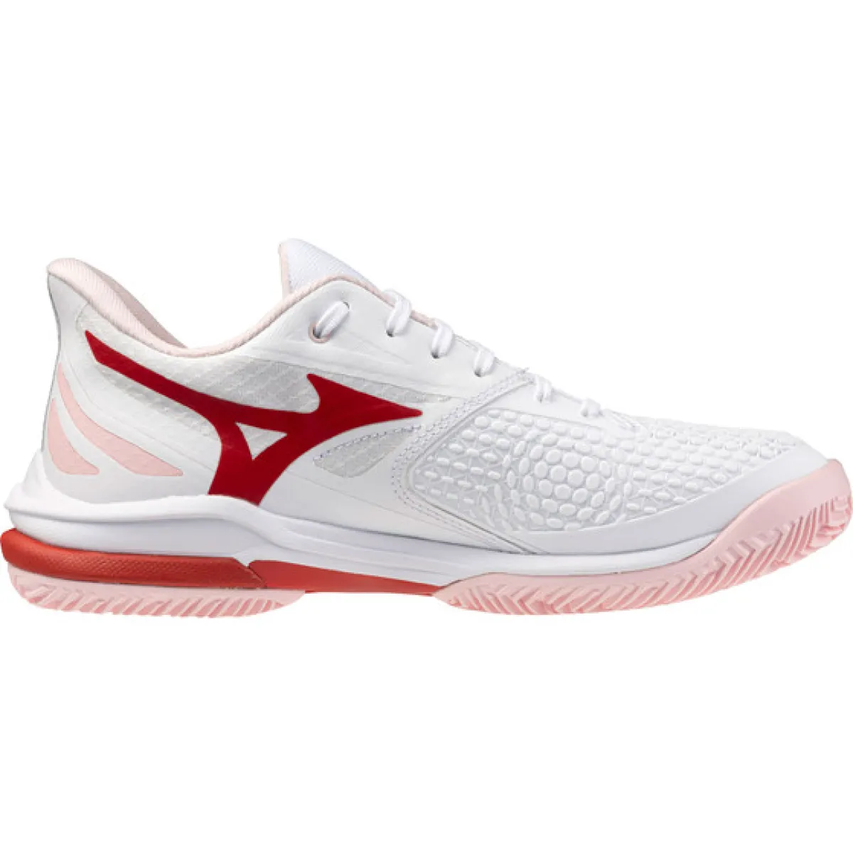 MIZUNO 61GC2676 Wave Exc. Tour 7 CC W-62 White/Fiery Red/Pinkesque