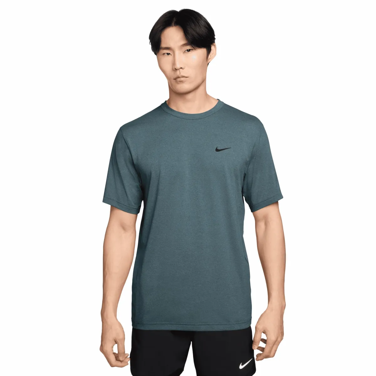 NIKE DV9839 DF Hyverse SS Shirt-382 MINERAL SLATE/BLACK
