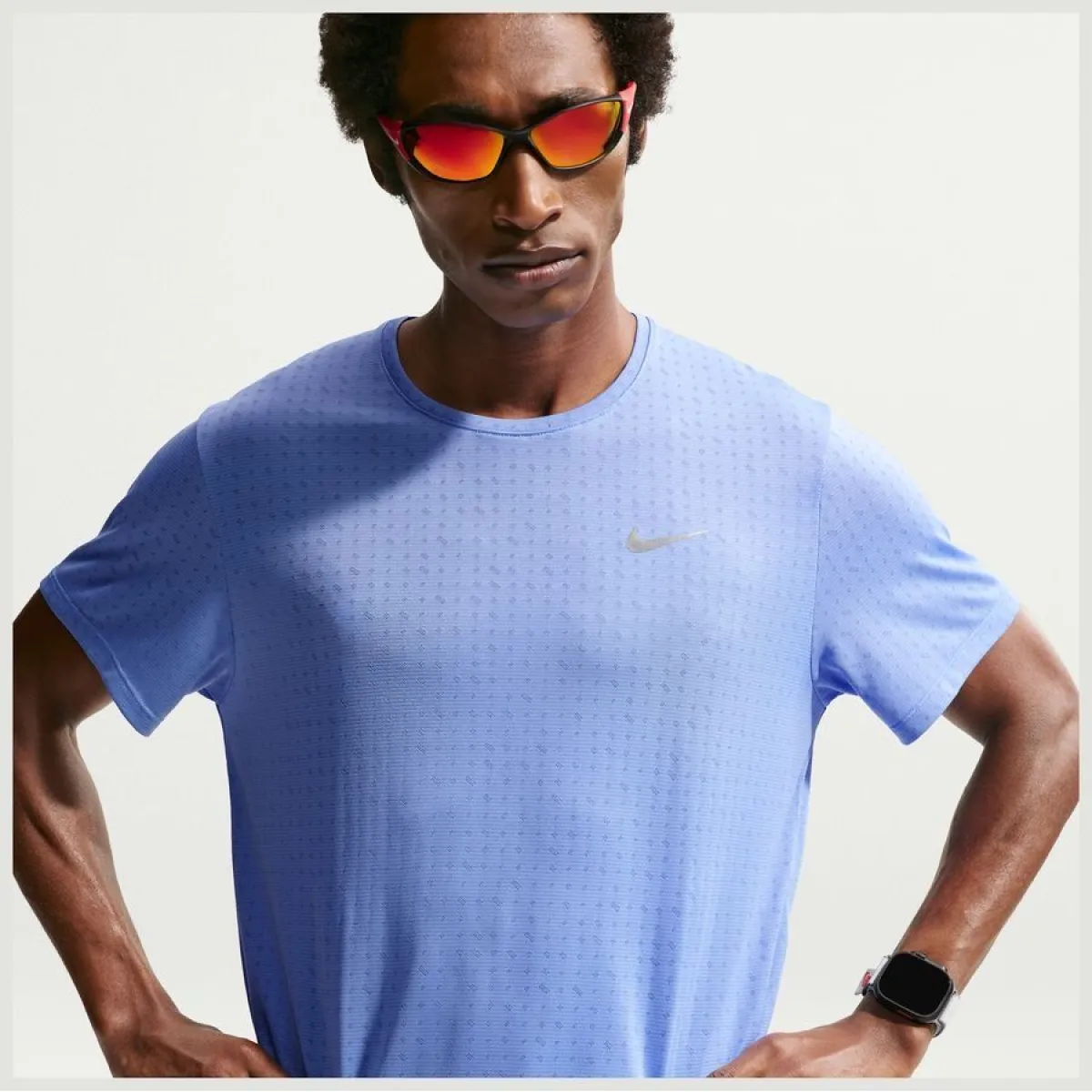 NIKE HJ4181 DF Breathe Miler SS Top-494 ROYAL PULSE/REFLECTIVE SILV