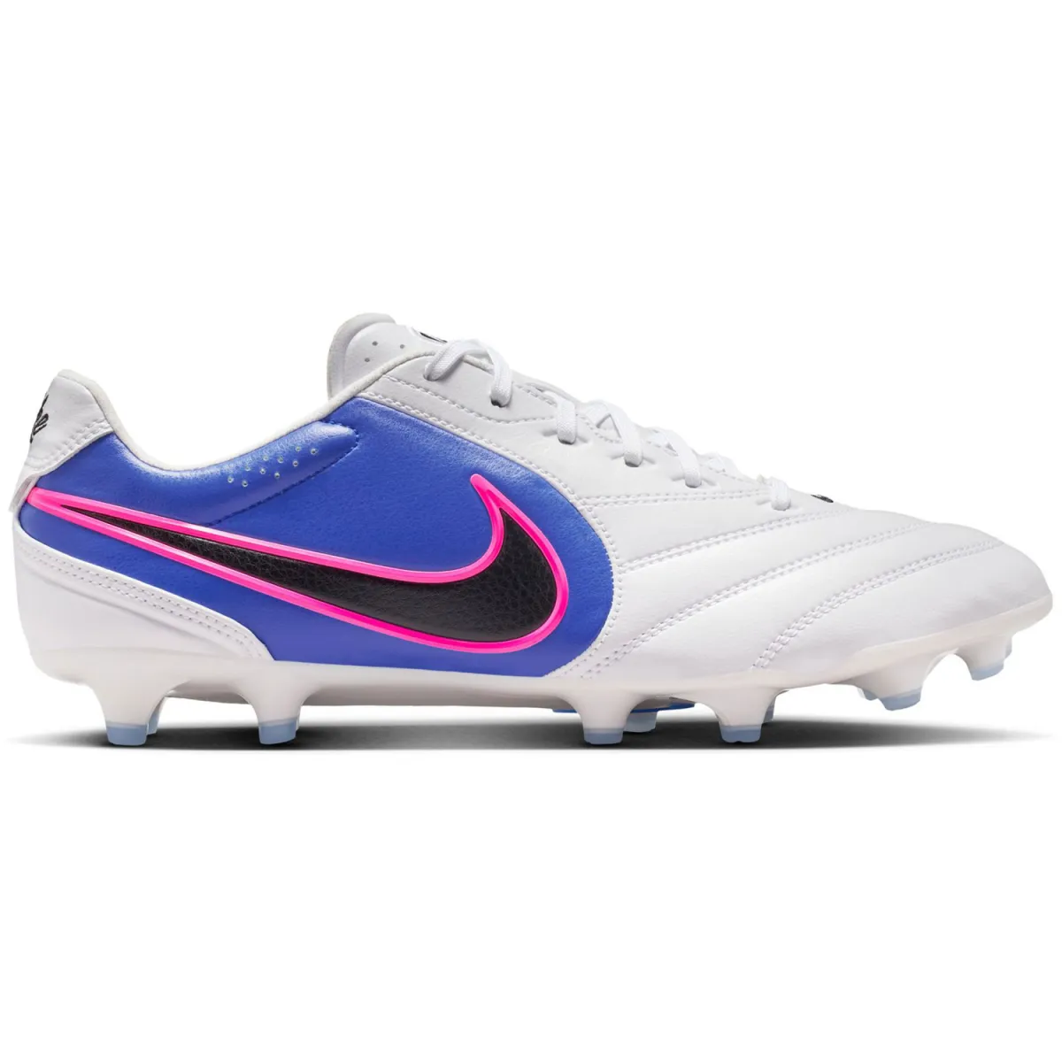 NIKE HQ3158 TIEMPO LIGERA PRO FG-146 WHITE/BLACK-RACER BLUE-PINK BL