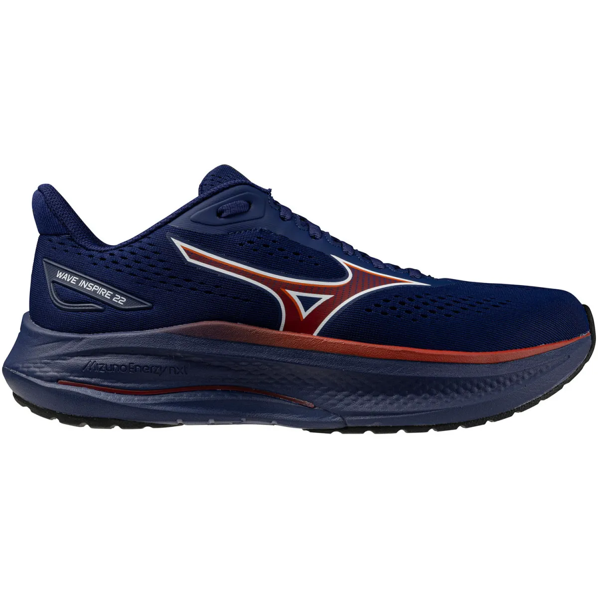 MIZUNO J1GC2644 Wave Inspire 22 M-55 Beacon Blue/Tomato Puree/Firec