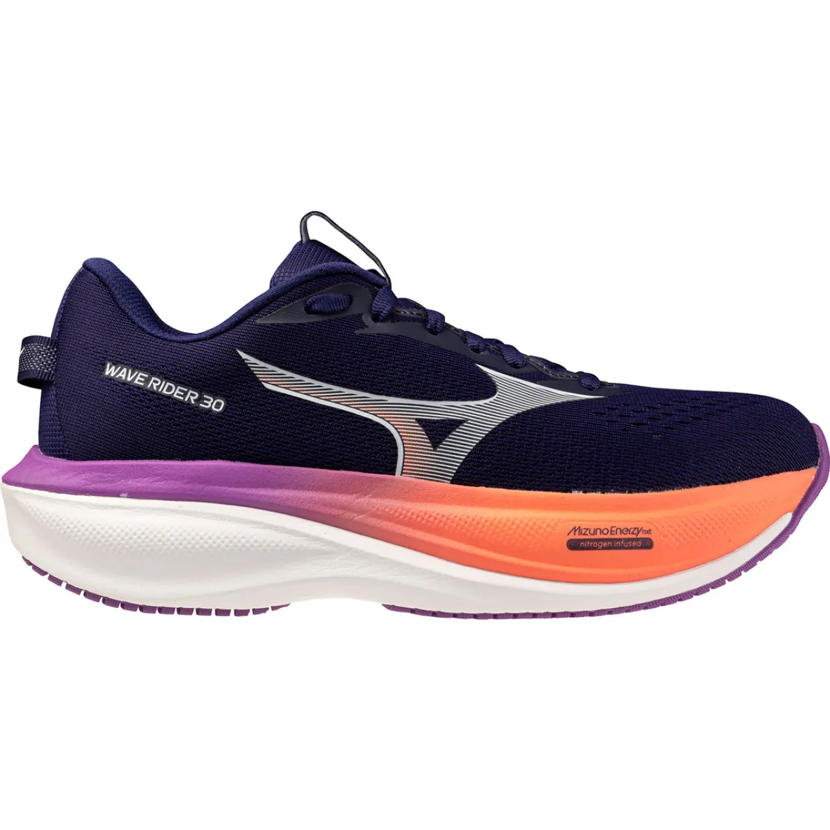 MIZUNO J1GW2620 WAVE RIDER 30 W-74 Rhodonite/White/Firecracker