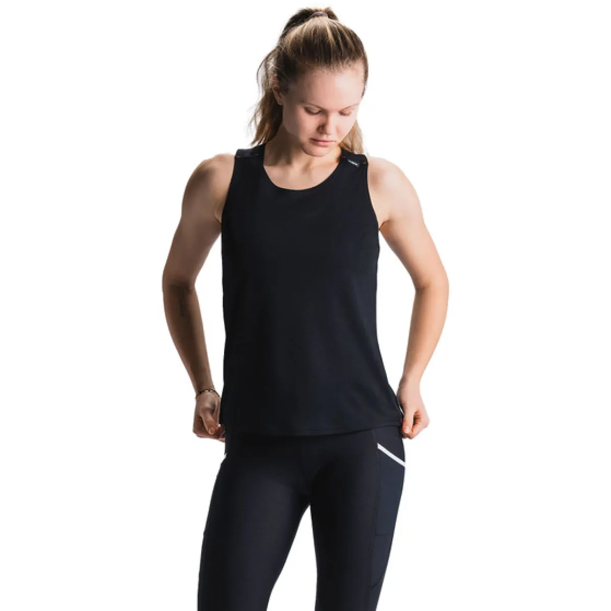 FUSION 1037 Tempo! One Run Singlet-BLACK