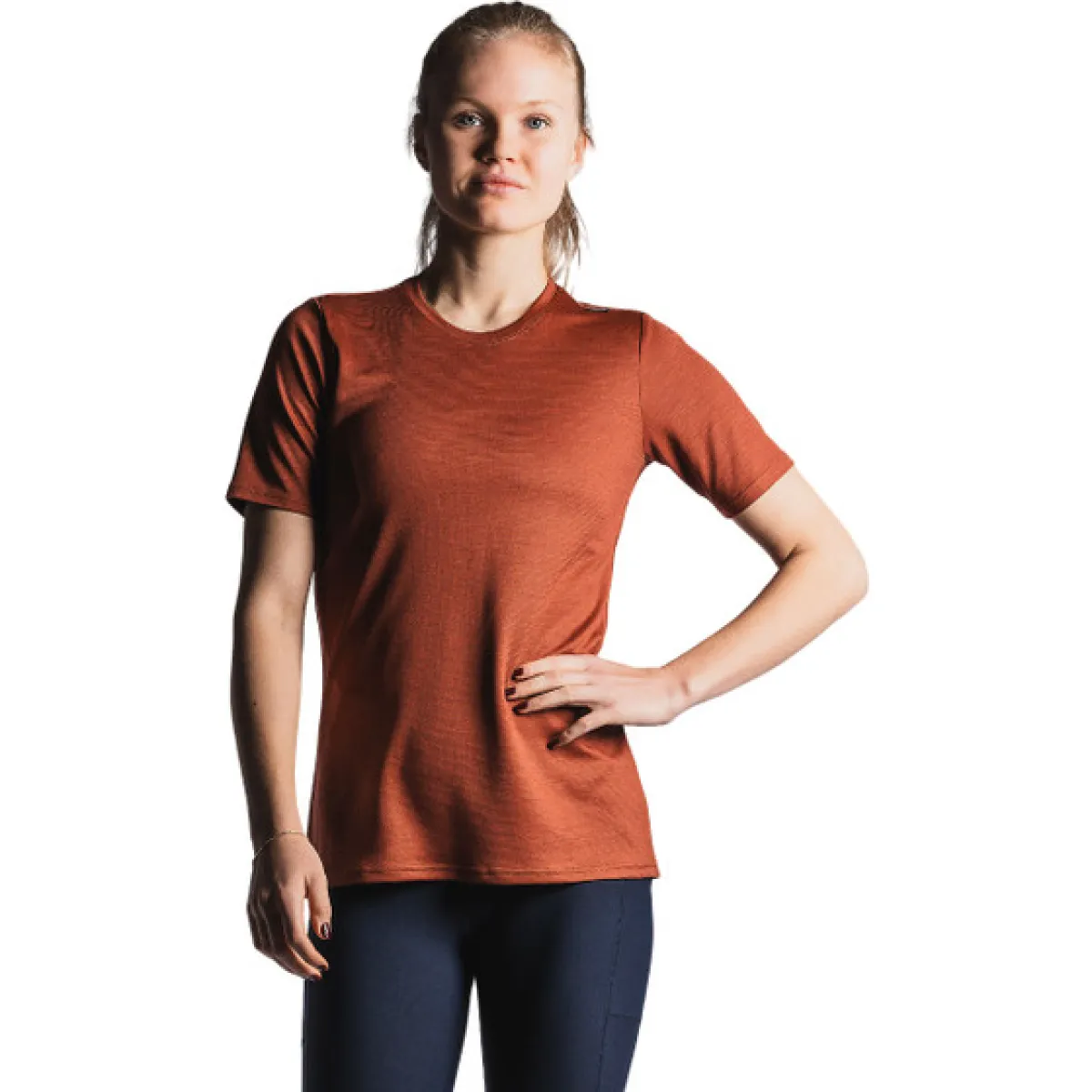 FUSION 1154 Tech Merino Tee Womens-RUST
