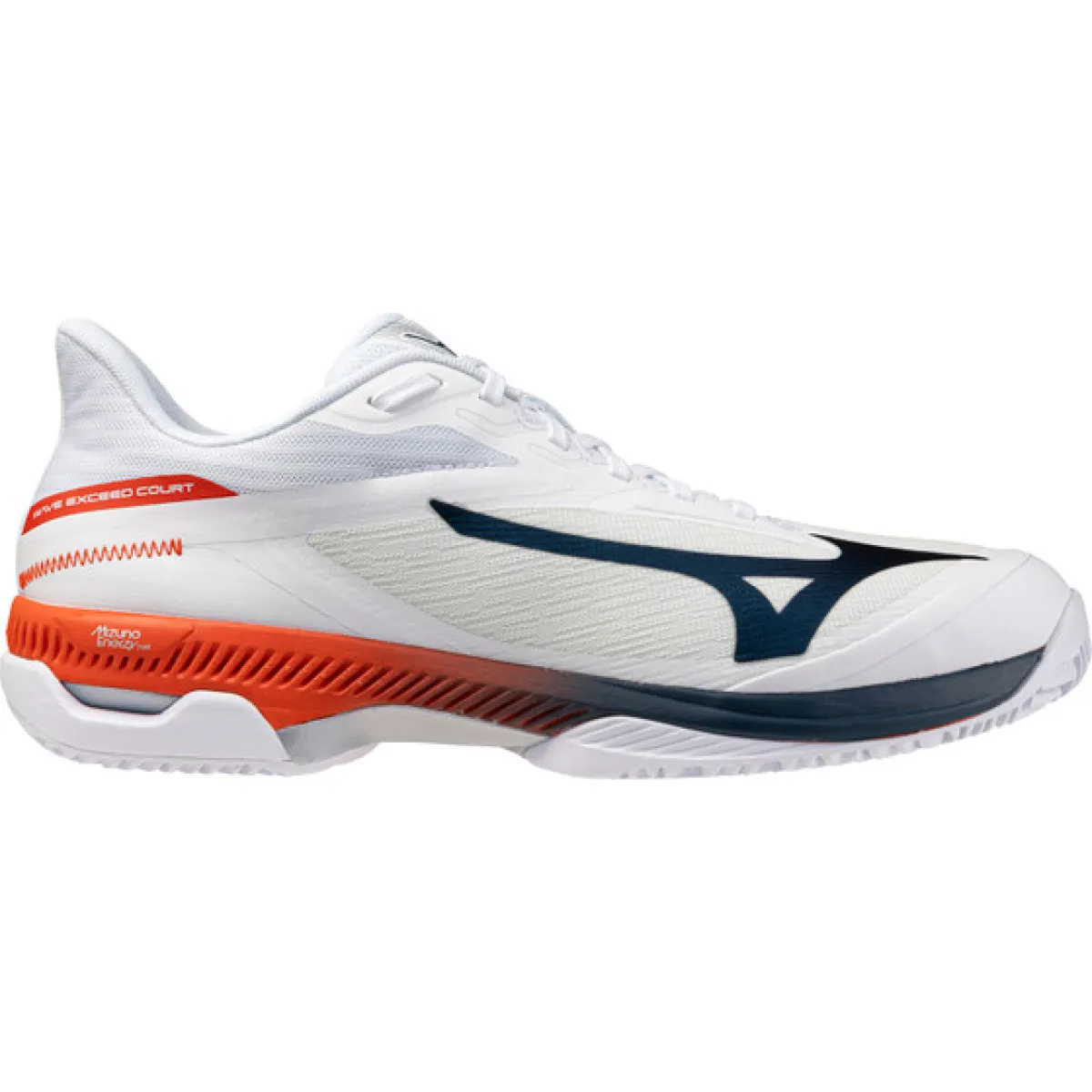 MIZUNO 61GC2620 Wave Exceed Court CC-02 White/Insignia Blue/Orange.com