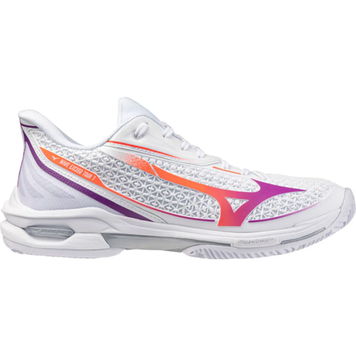 MIZUNO 61GC2676 Wave Exc.Tour 7 CC W-02 White/Dahlia/Lava Orange