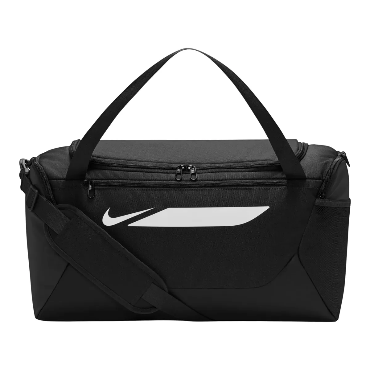 NIKE IO0919 Academy Duffel bag-010 BLACK/BLACK/WHITE