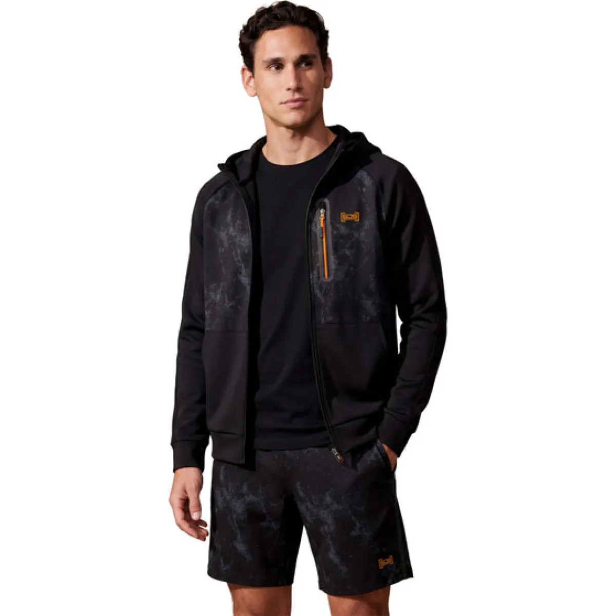 SJENG SPORTS Mike Hooded Jacket M-B001 Black