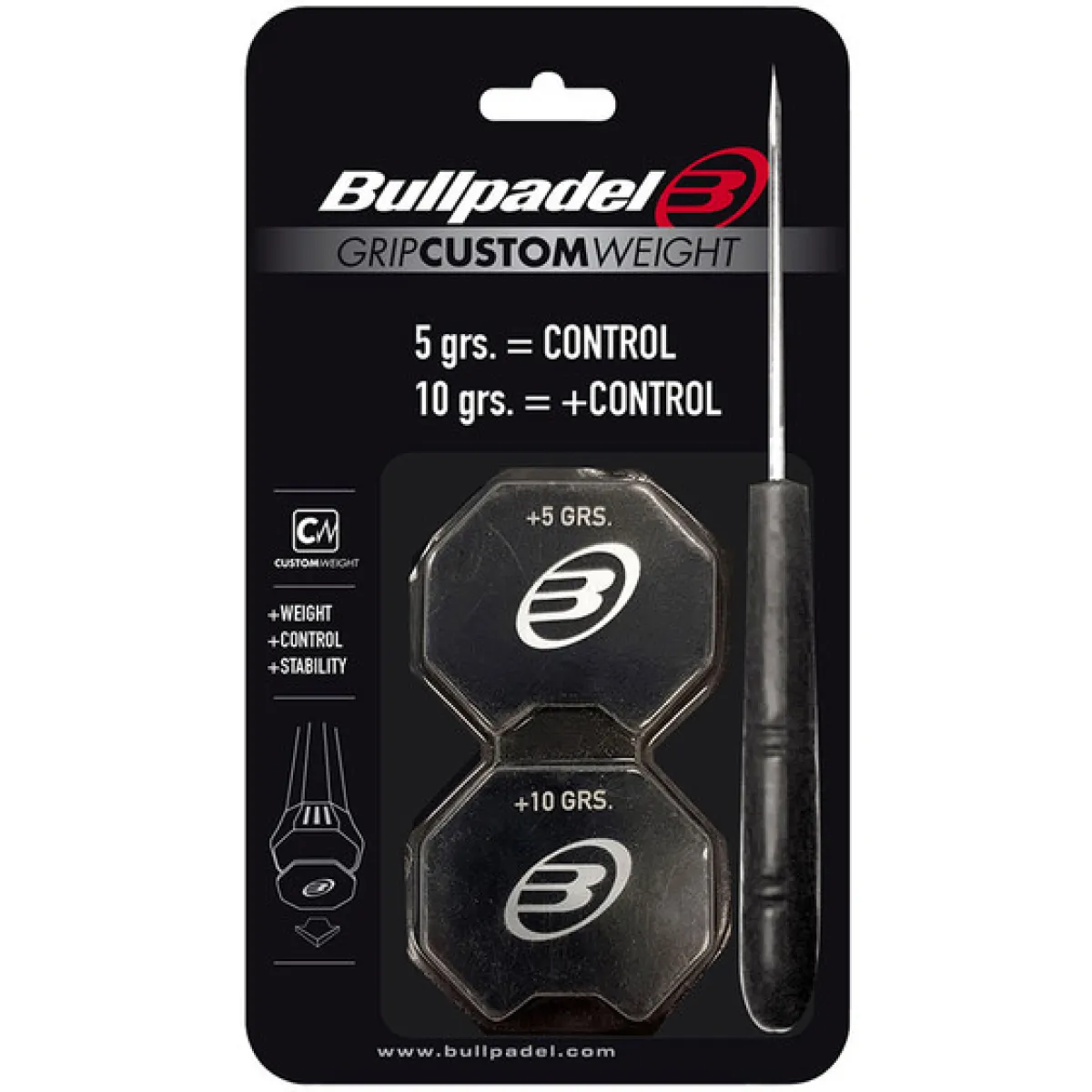 BULLPADELL 455595 Custom Weight-Black