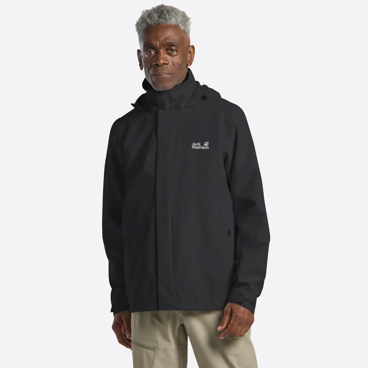 JACK WOLFSKIN A63903 Trailtime 2L Jacket-6000 Black