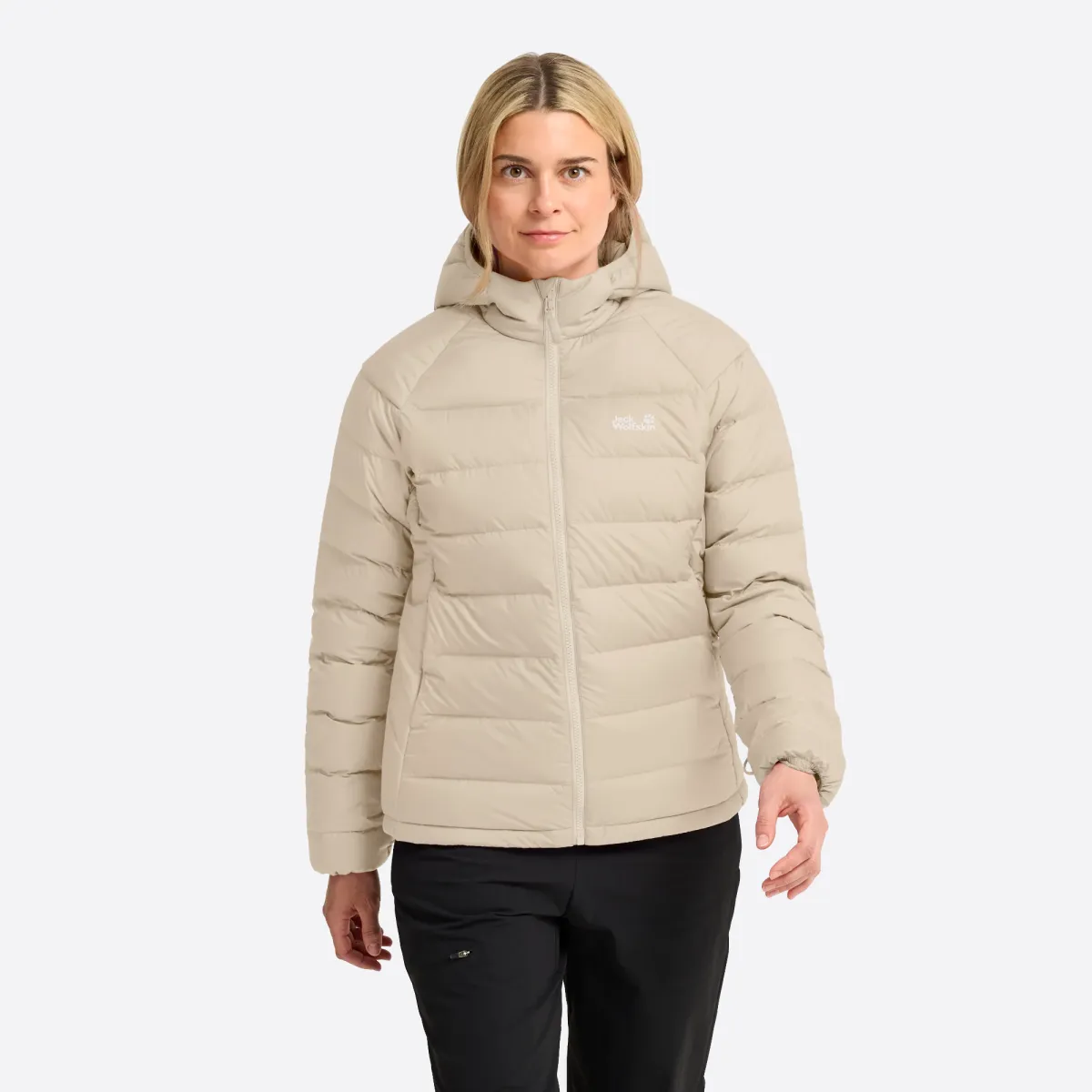 JACK WOLFSKIN A66374 Wild Pass Down Hoody-A0084 Oyster