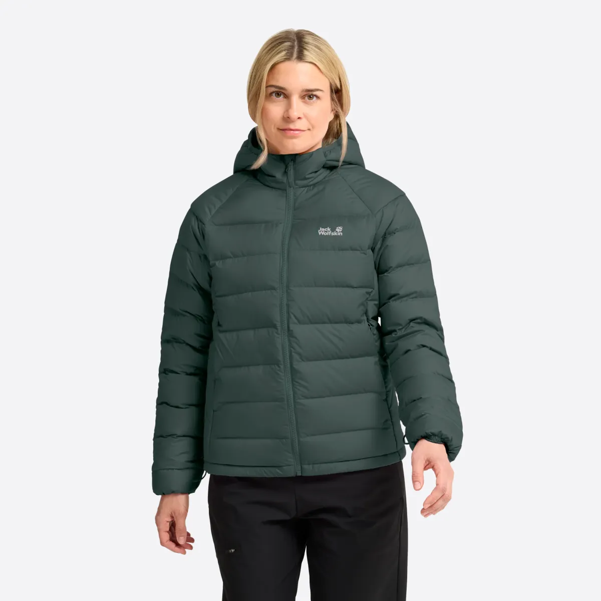 JACK WOLFSKIN A66374 Wild Pass Down Hoody-E0271 Sago Palm