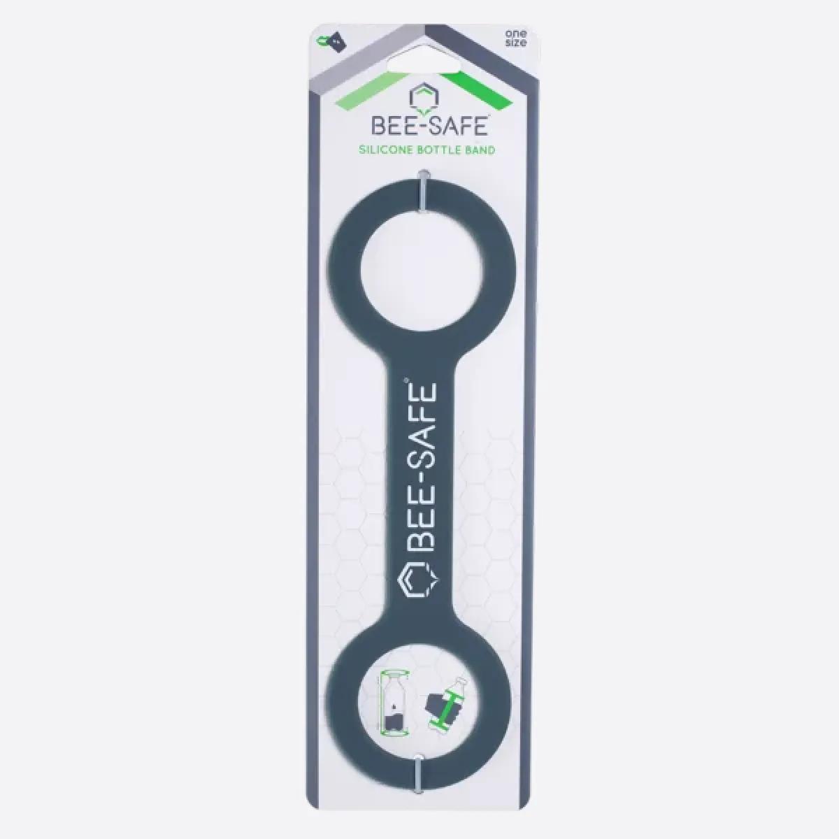 BEE-SAFE BS-21910 Silicone Bottle Band-Anthracite