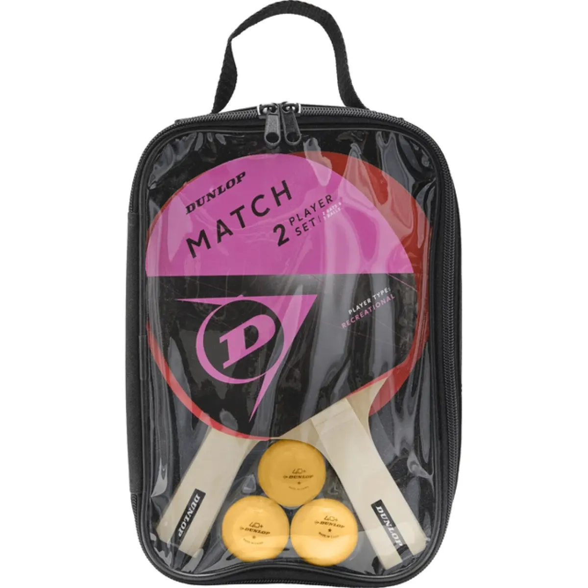 DUNLOP 679332N-MATCH 2 PLAYER SET (2 Bats, 3 Balls, 1 B 000