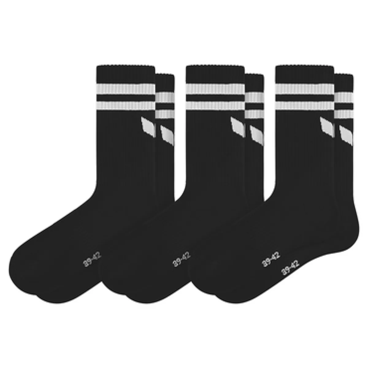 ERIMA 2182611 WINGS socks 3pack- 950 Black